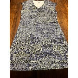 Title Nine Diamalete Dress Size XL Geometric Athleisure Golf Tennis Athletic